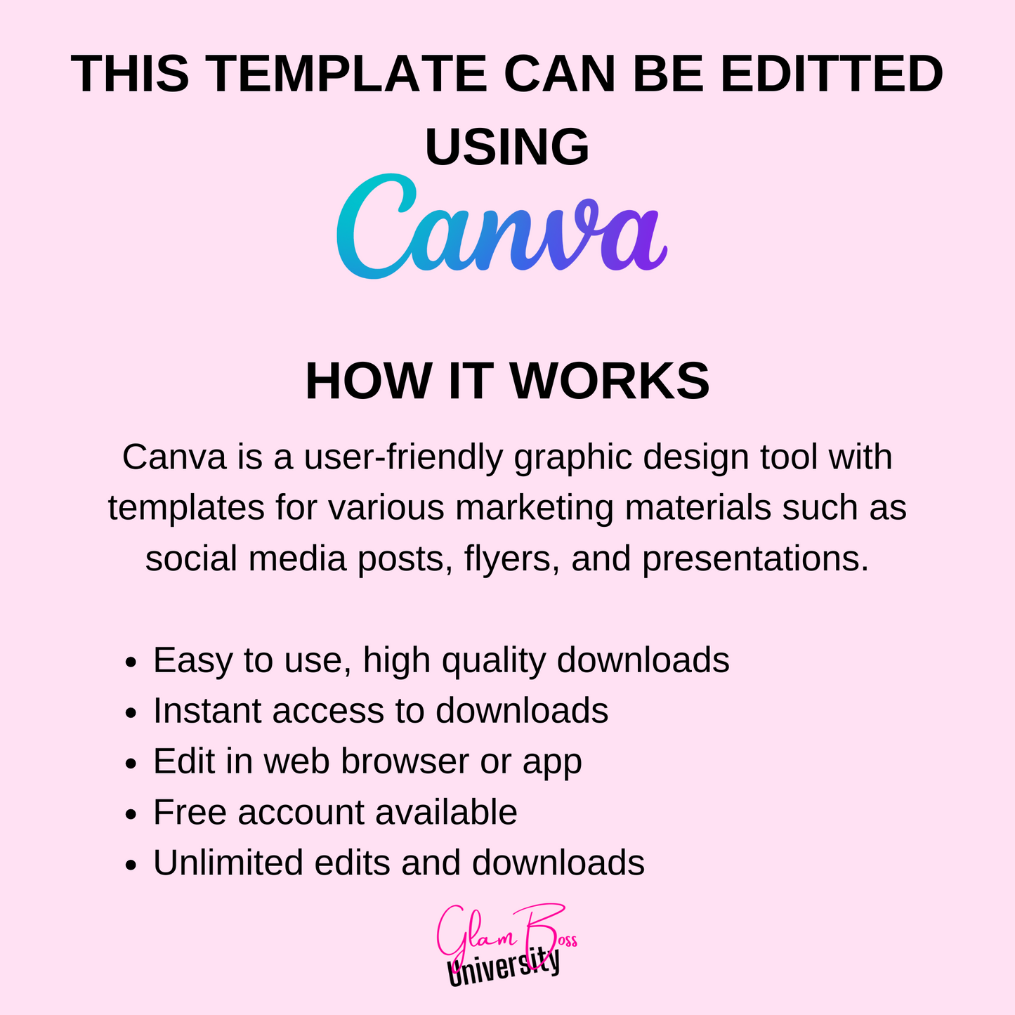 PLR Pink Life Coach Instagram Post Templates