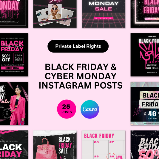 Black Friday & Cyber Monday Instagram Posts