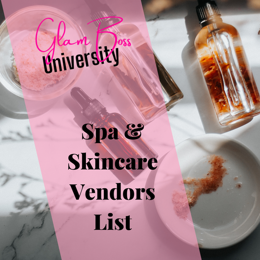 Spa & Skincare Vendors List