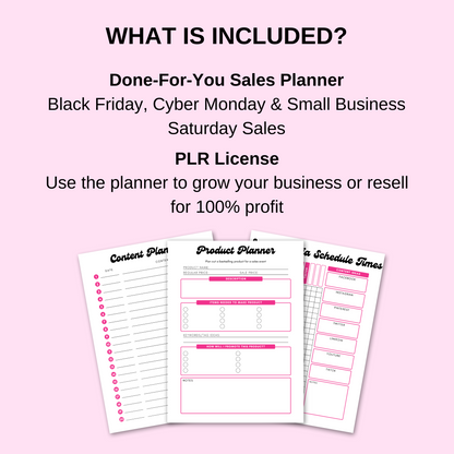 Ultimate Black Friday Sales Planner