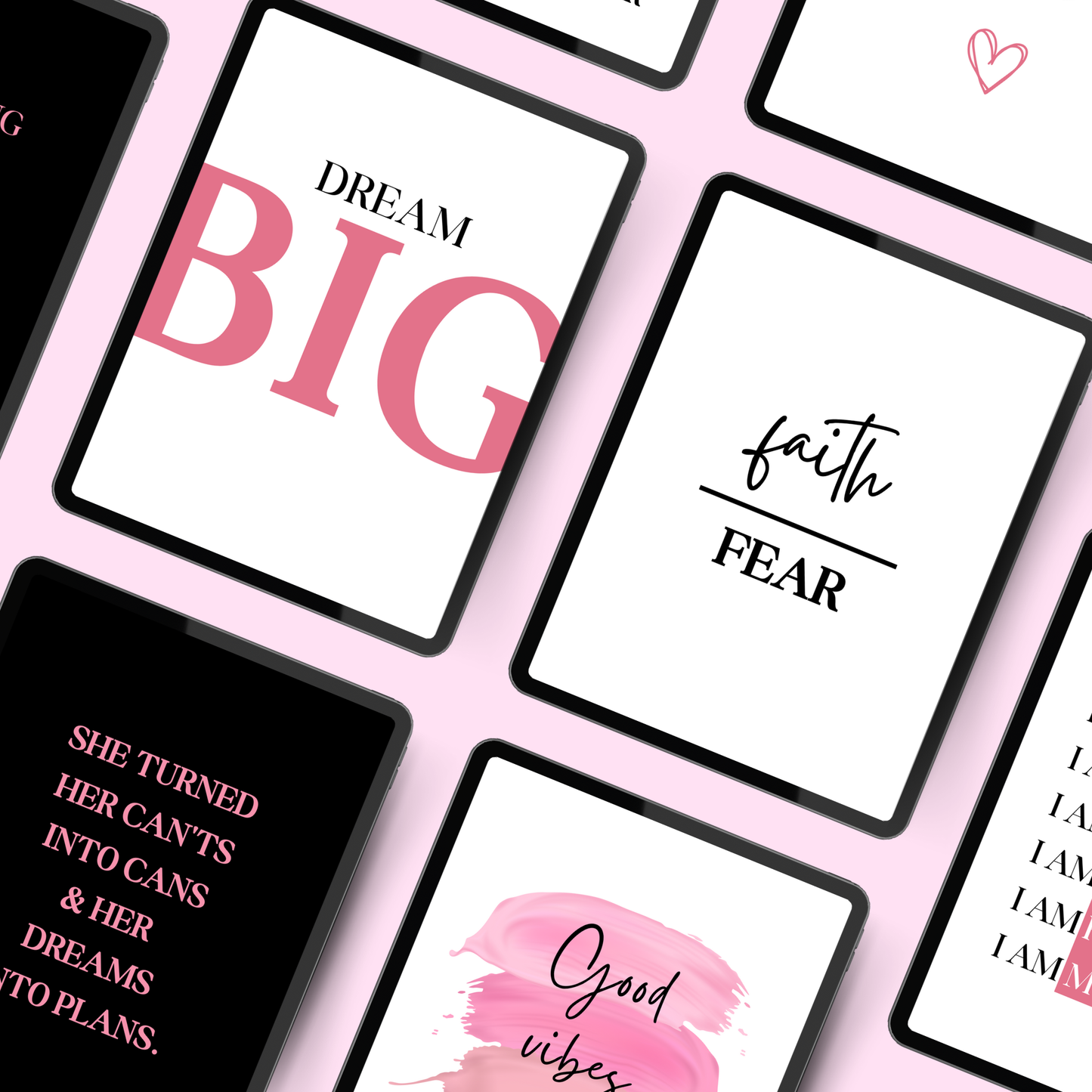 Boss Babe Motivational Wall Art Bundle