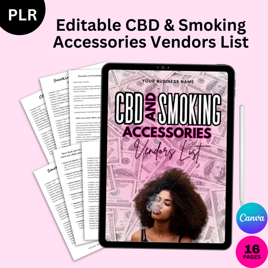 PLR CBD, Vapes & Smoking Accessories Vendors List