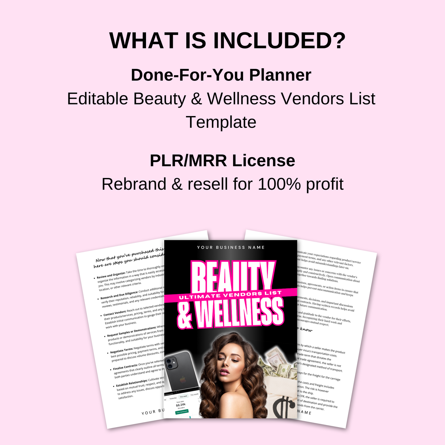 PLR Beauty & Wellness Vendors List