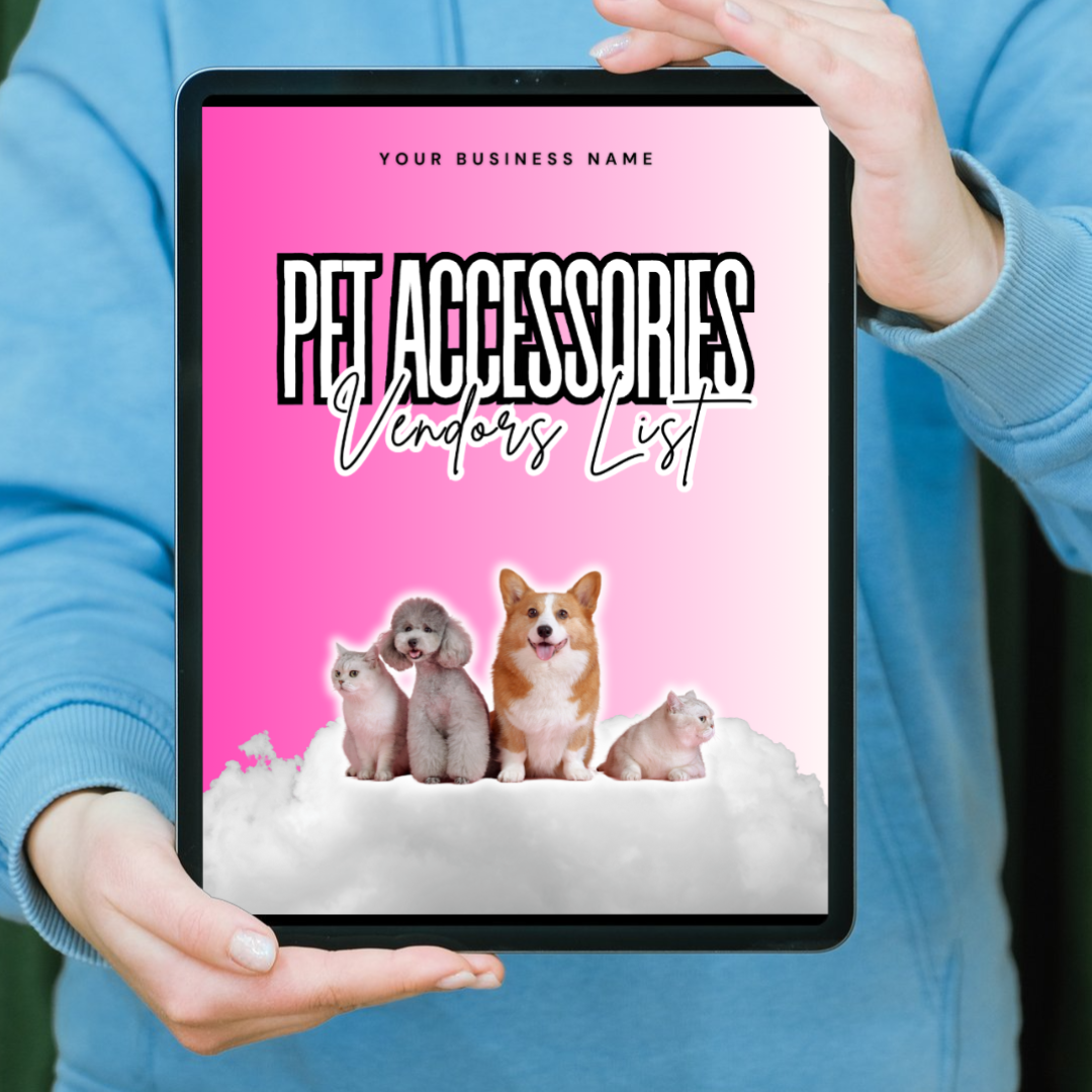 PLR Editable Pet Accessories Vendors List