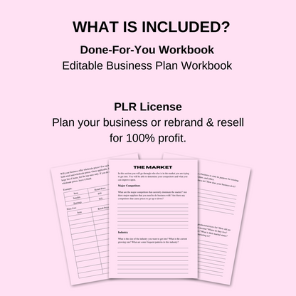 PLR Business Plan Workbook