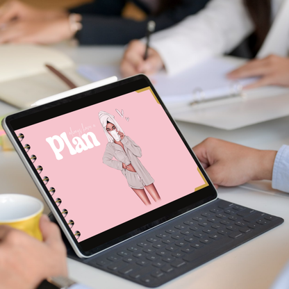 PLR Realistic Digital Girl Boss Planner