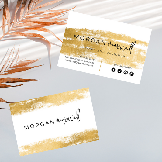 Gold Business Card Template