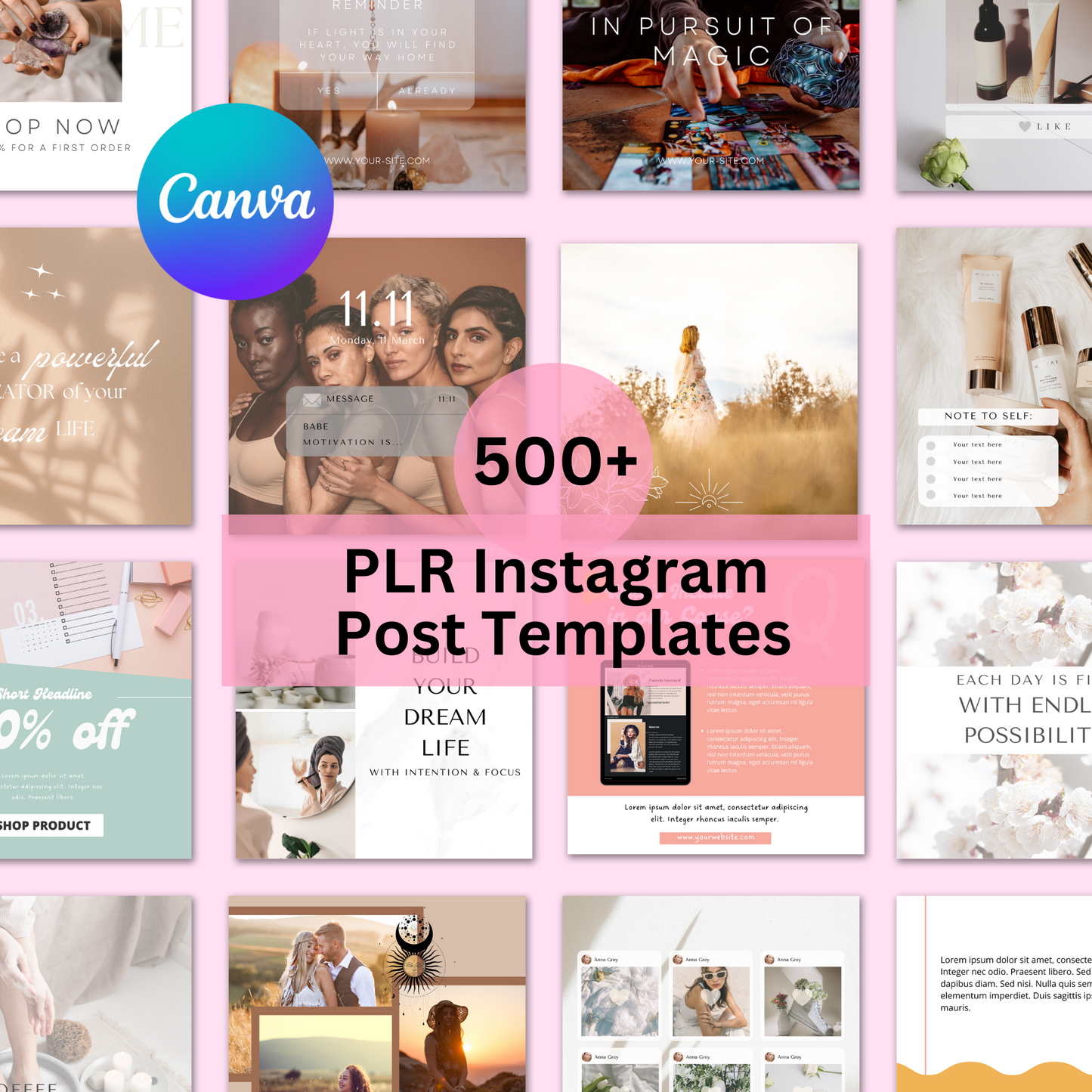 PLR Instagram Post Templates Bundle