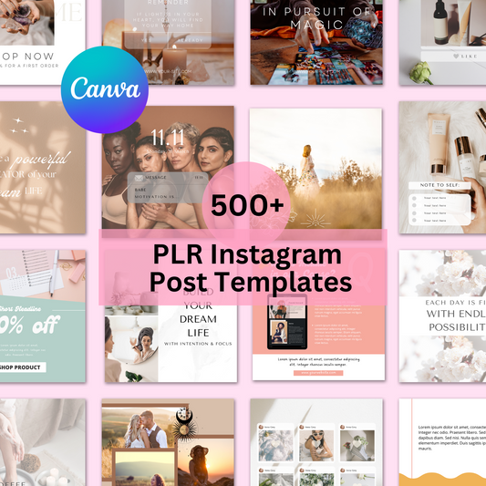 PLR Instagram Post Templates Bundle