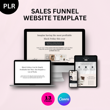 PLR Sales Funnel Website Template