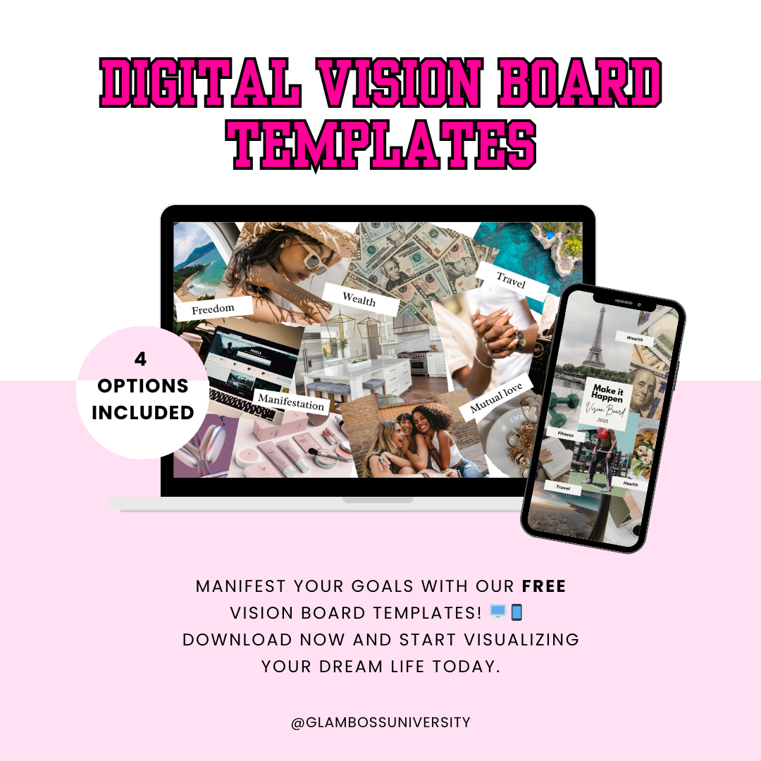 Digital Vision Board Templates