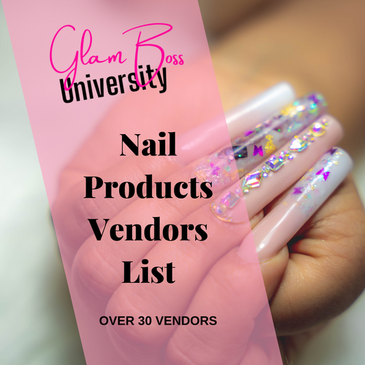 Nail Products Vendors List