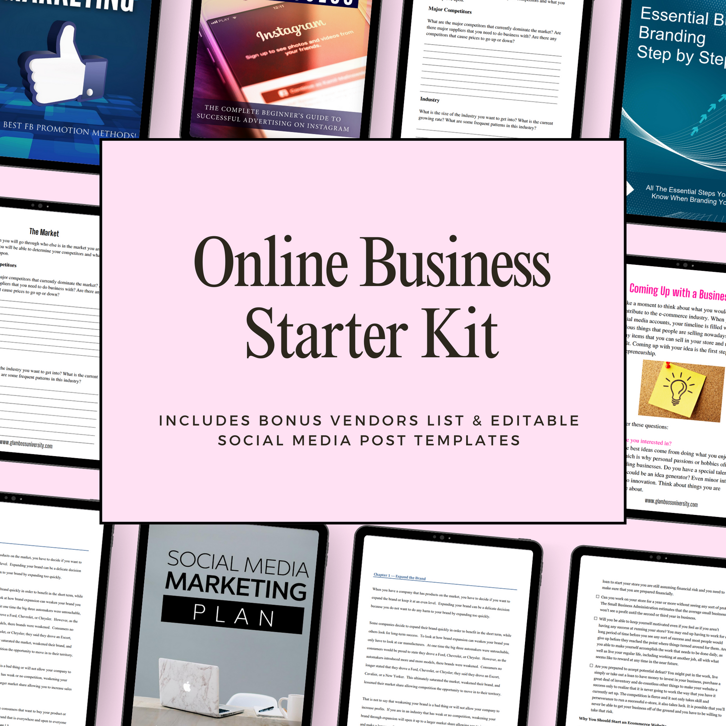 Baddie in Her Bag - Start Your Own Online Boutique PLR e-Book Bundle